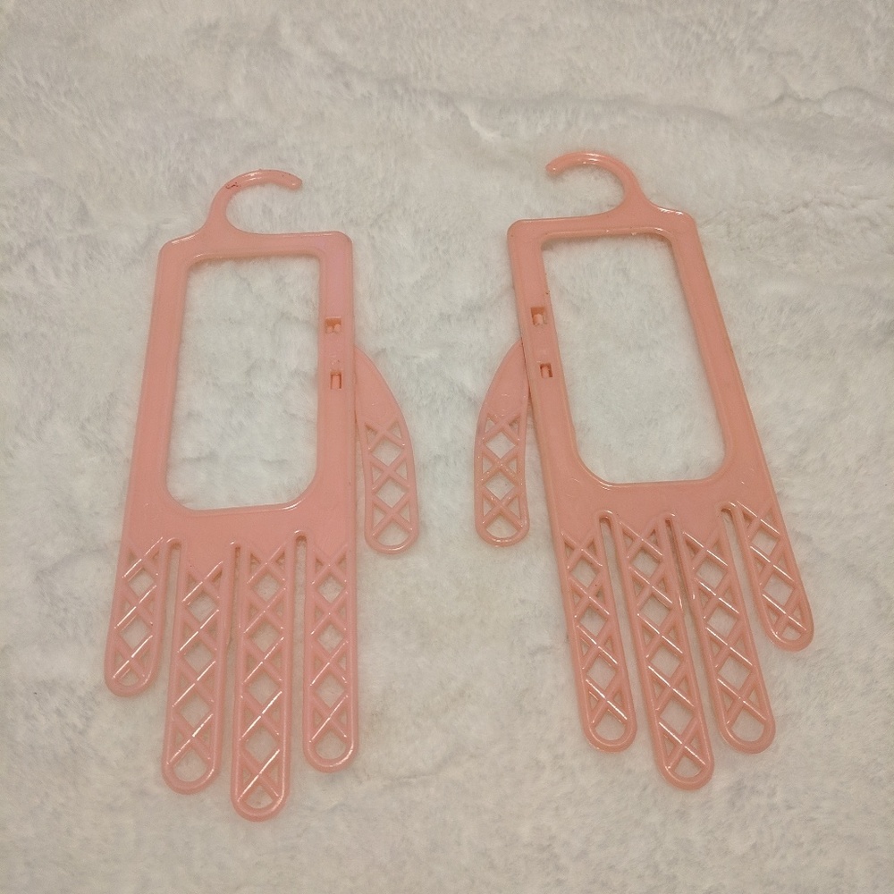 Set of vintage glove hangers